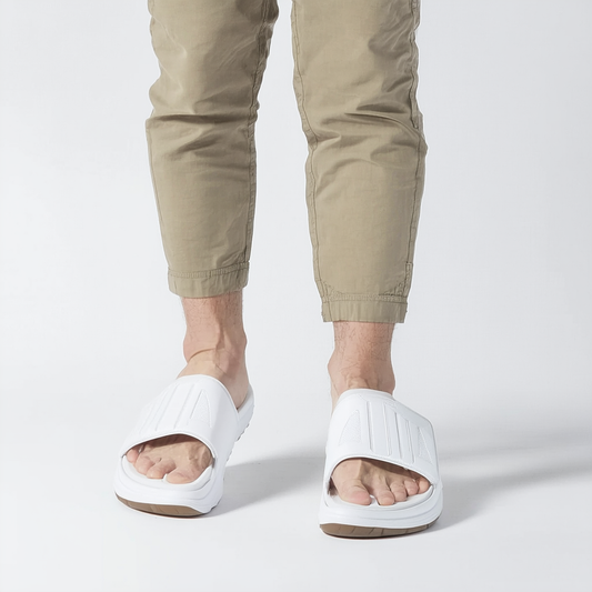 adidas Men's Koriff Leather Slide Sandal