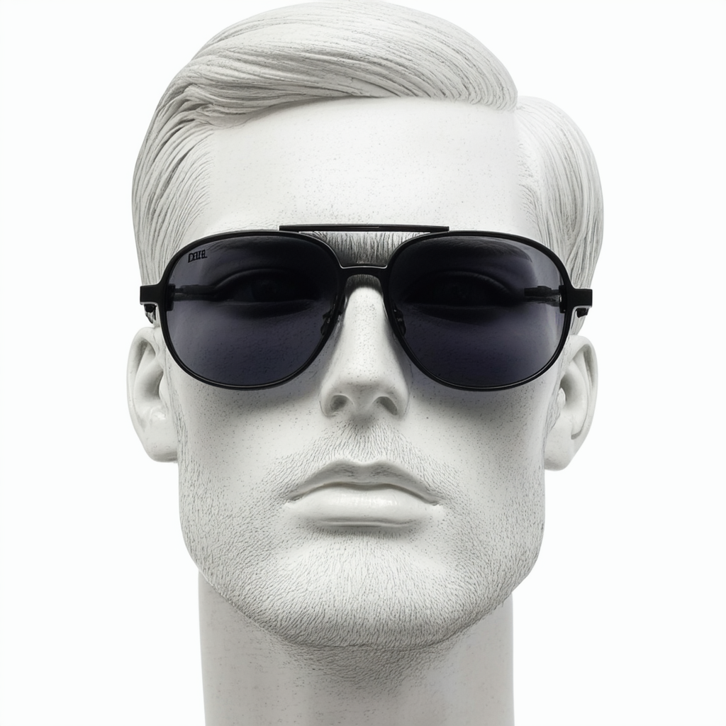 Diesel Men's DL0067 Metal Oval Sunglasses BLACK 62