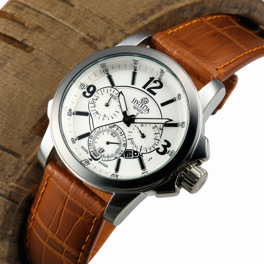 Invicta Men's 16161 Russian Diver Nautilus Swiss Mechanical Brown Leather Strap Watch