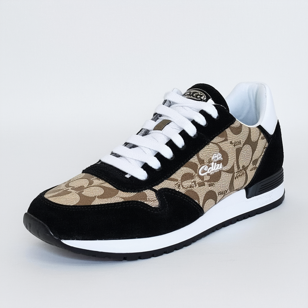 Coach Felix Signature Sneaker Black/White Women's 8 M US
