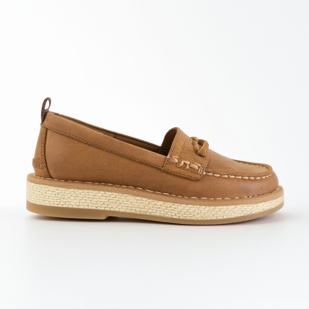 Sperry womens Seaport Penny Heel Pump, Tan, 10 US