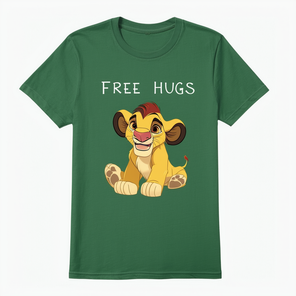 Men's Lion King Timon Free Hugs T-Shirt