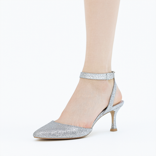 Naturalizer Pressley Silver Mini Glitter 6.5 M (B)