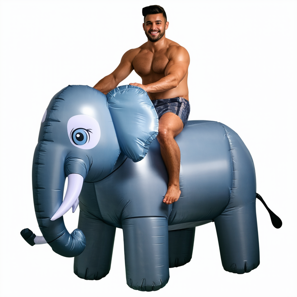 Forum Novelties Men's Ride An Elephant Inflatable Costume