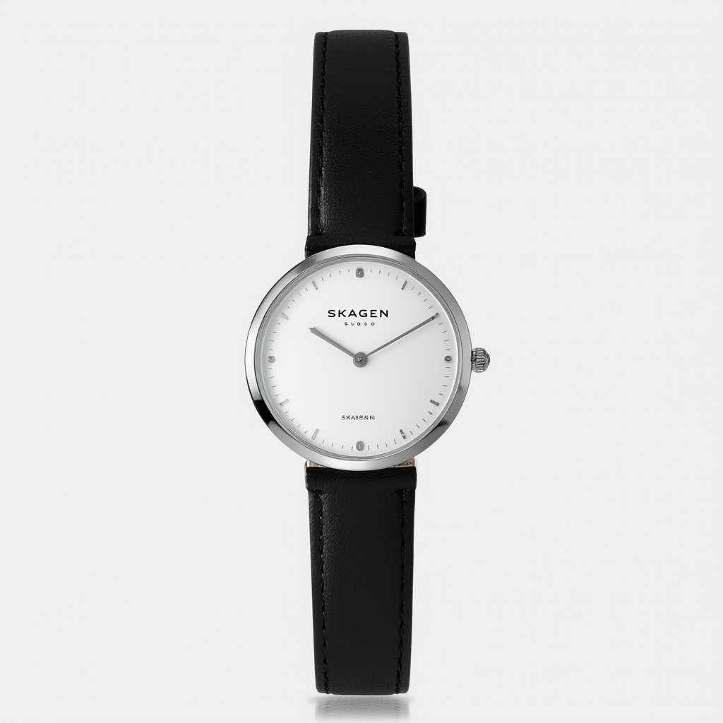 Skagen Women's Studio Black Leather Watch #380XSBLB4A1