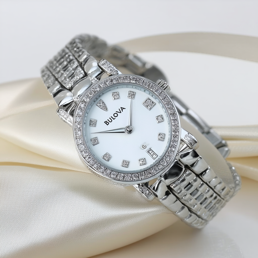 Bulova Women's 96L157 Crystal Bracelet Watch