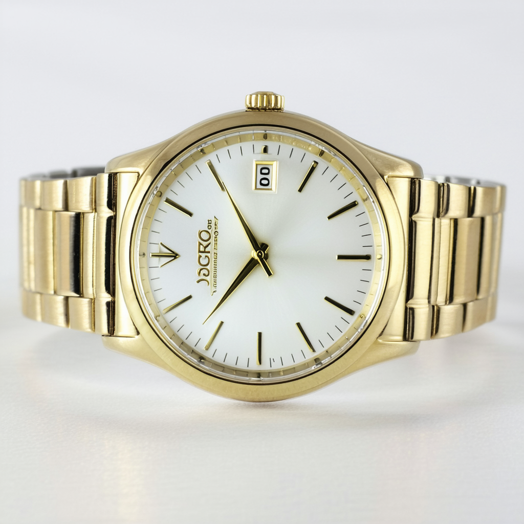 Seiko Quartz Gold-Tone White Dial Women's Watch SUR832