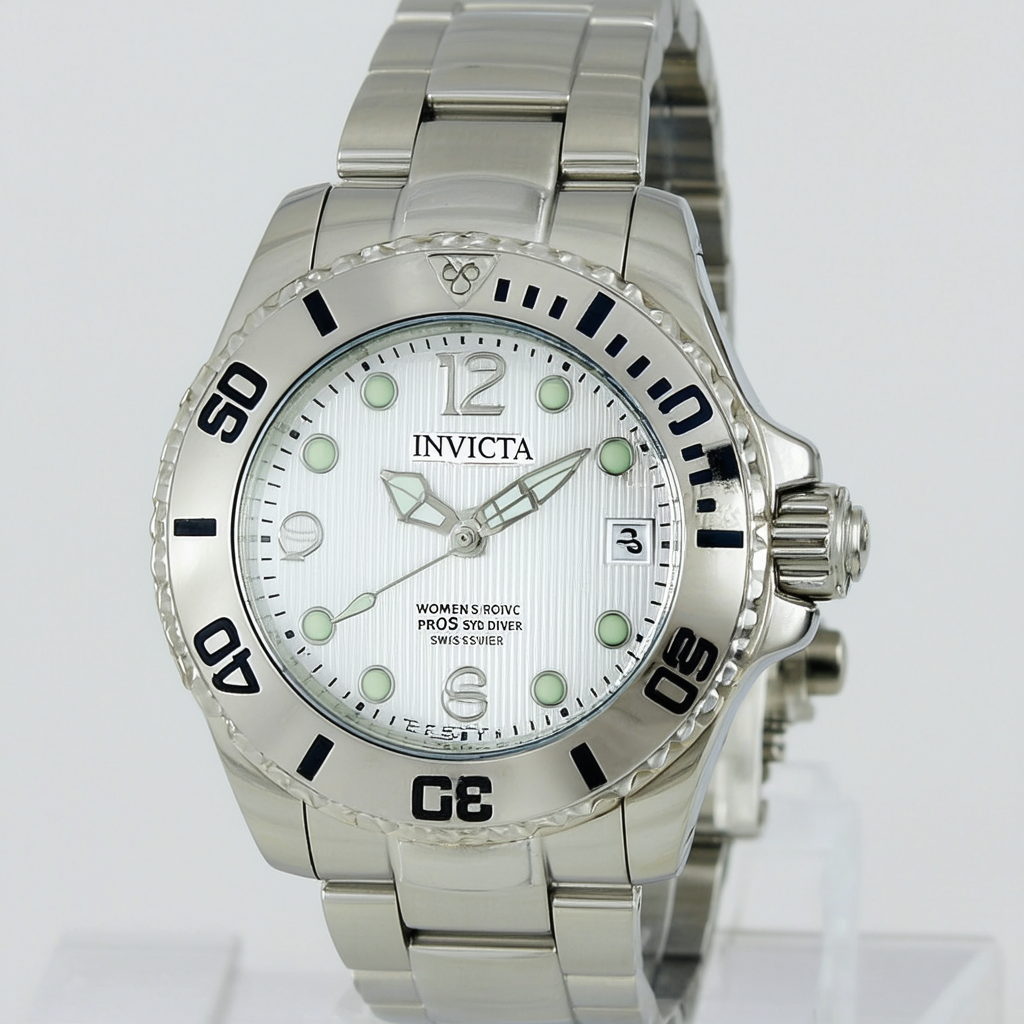 Invicta Women's 21532SYB Pro Diver Analog Display Swiss Quartz Silver Watch