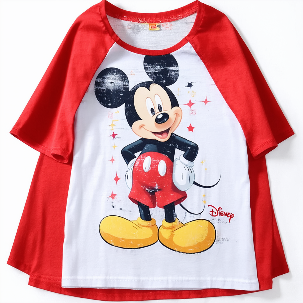 Disney Boys' Mickey Mouse Super Short Sleeve Cape T-Shirt