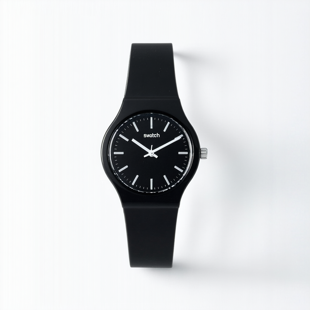 Swatch Women's Originals GM417 Black Plastic Swiss Quartz Fashion Watch