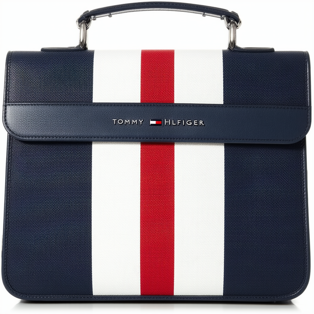 Tommy Hilfiger Rugby Stripe Satchel Bag