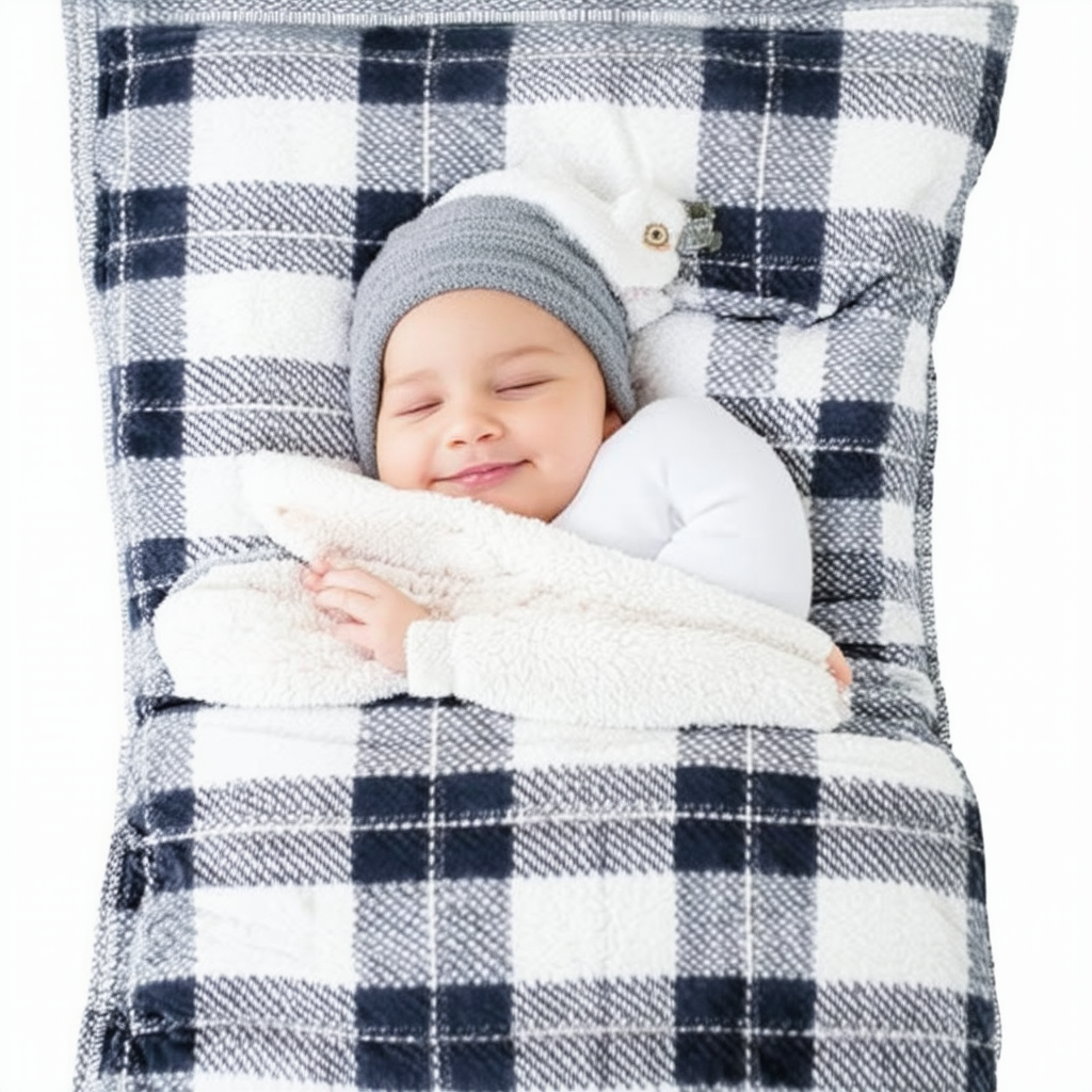 MLS Pkt SleepT Gr8Ful Plaid SimIvr (2X-Large)
