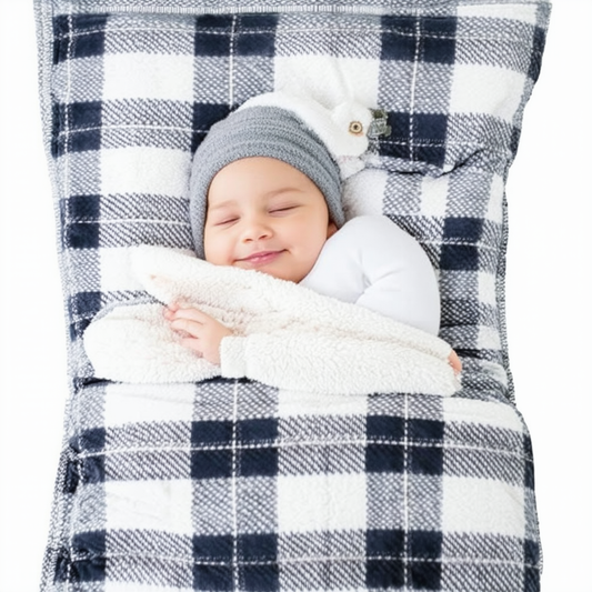 MLS Pkt SleepT Gr8Ful Plaid SimIvr (2X-Large)