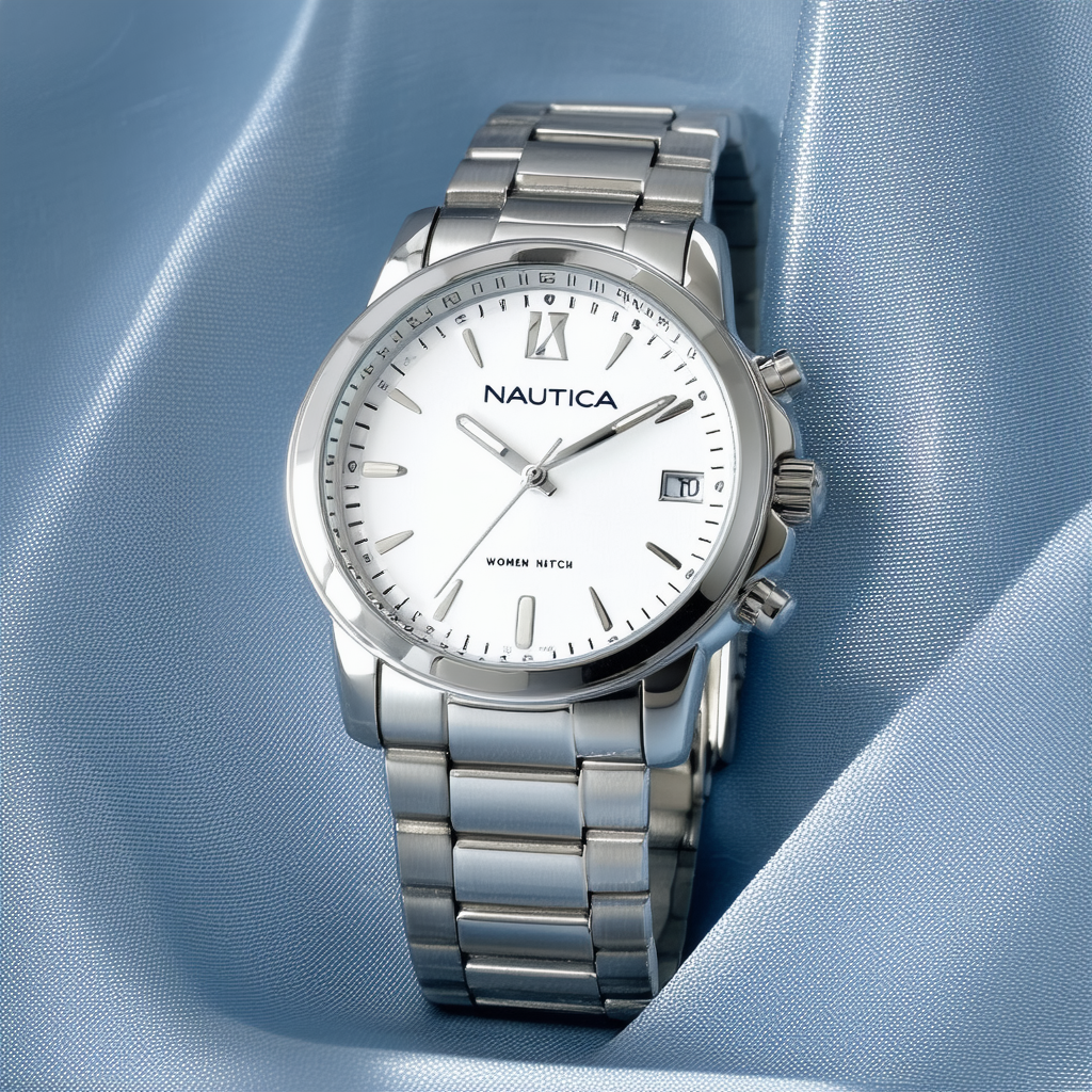 Nautica Women's N17567M BFD 101 Silver Dial Watch