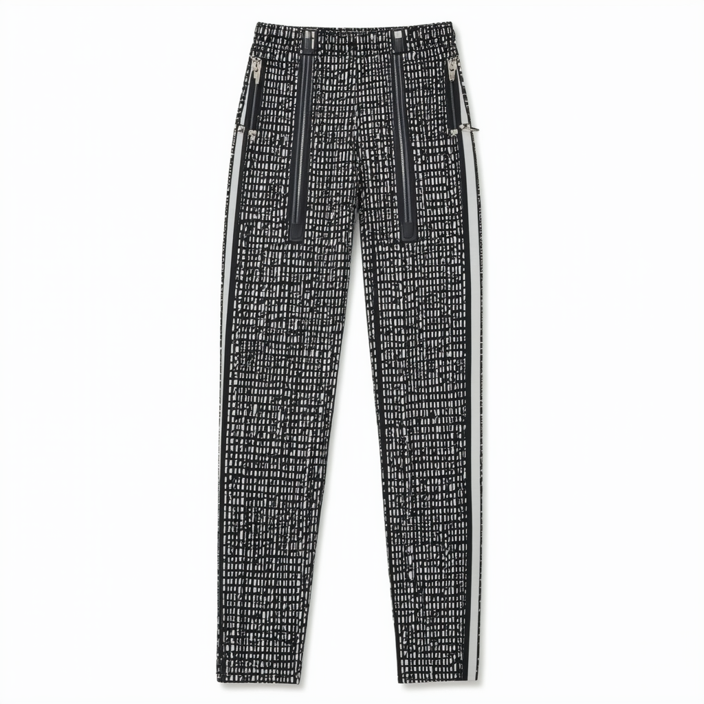 Calvin Klein Women's Printed Pant with Zips