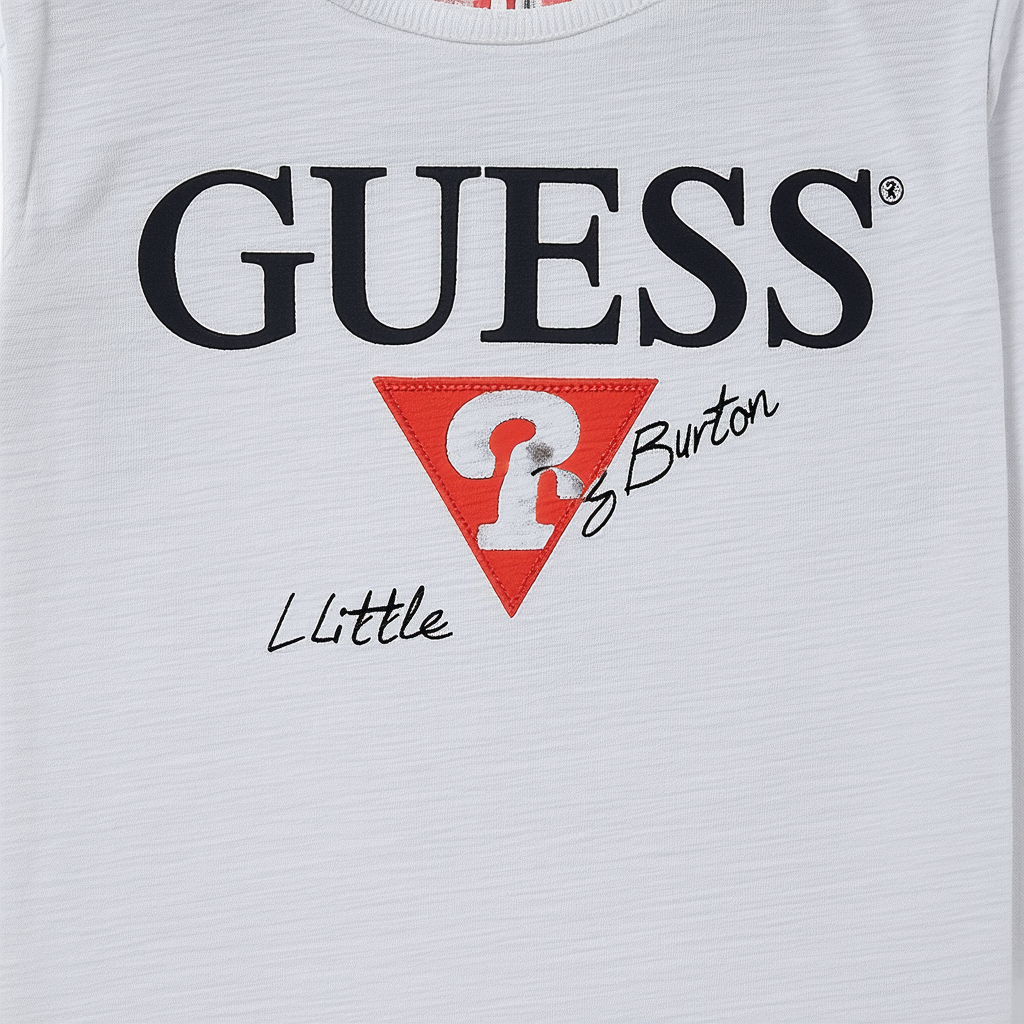 GUESS Boys' Little Burton Short Sleeve Logo T-Shirt_core