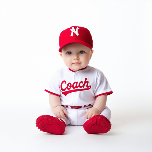 A League of Their Own Coach Jimmy Baby Costume Infant Baseball Player Costumes