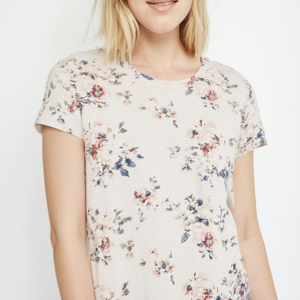 Lucky Brand Women's Tonal Floral Tee