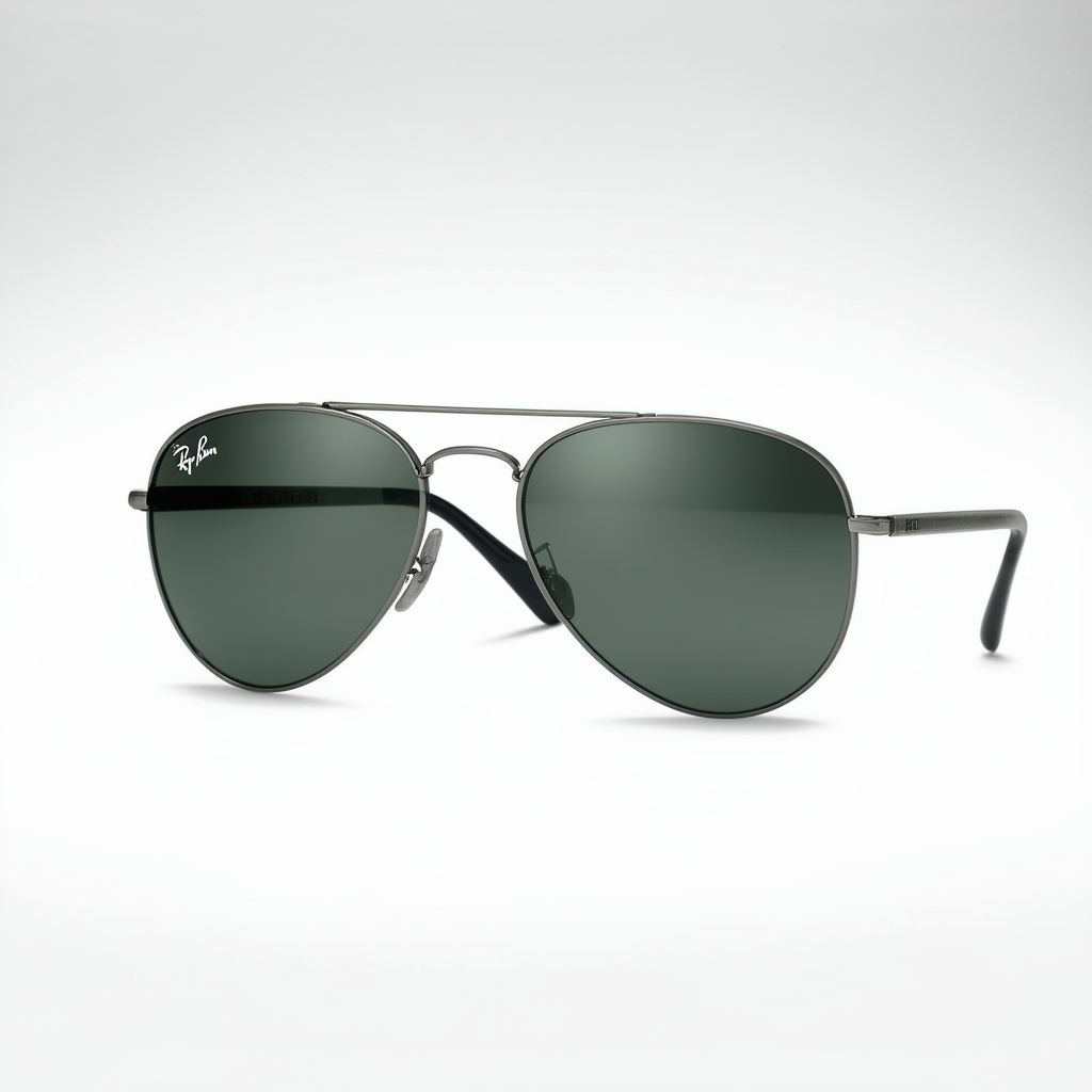 New Ray Ban Warrior RB3342 004/58 Gunmetal/Crystal Green Polarized 60mm Sunglasses