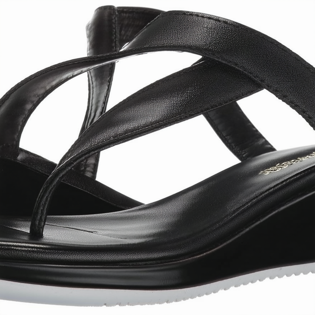 Anne Klein Sport Women's Bogdon Wedge,Black/Black,10 M US