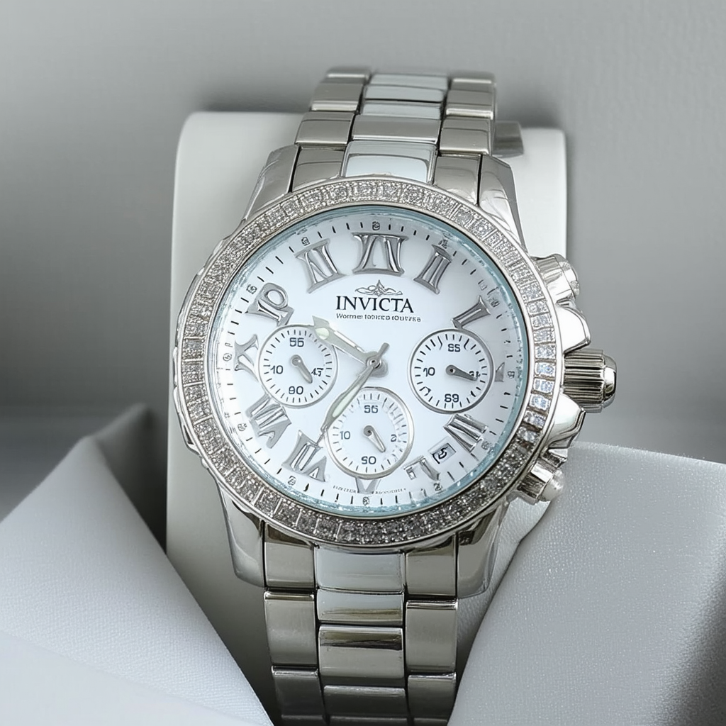 Invicta Women's 17899 Angel Analog Display Swiss Quartz Silver Watch