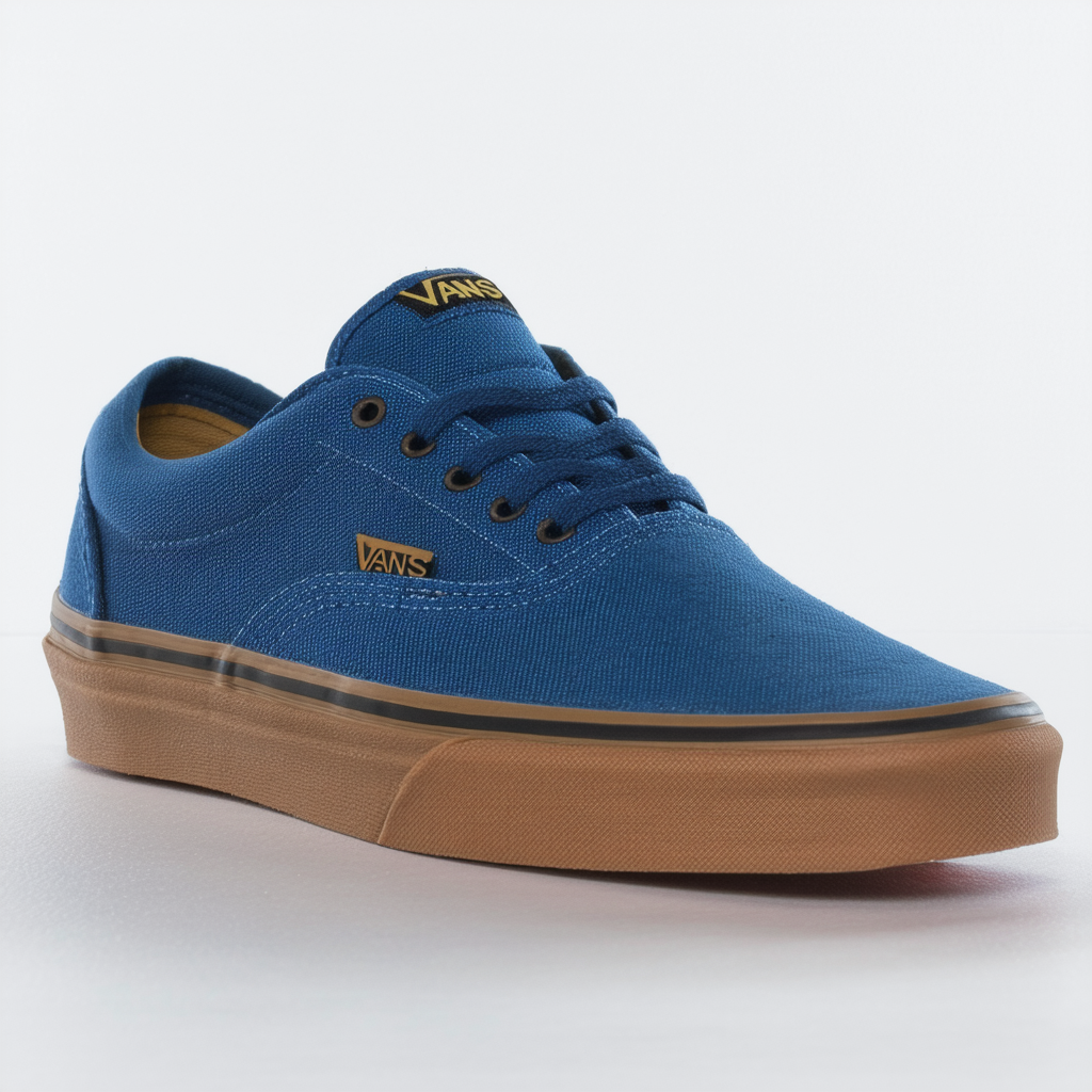 Vans Men's Chima Ferguson Pr (Covert Twill) Blue/Gum Skate Shoe 8.5 Men US