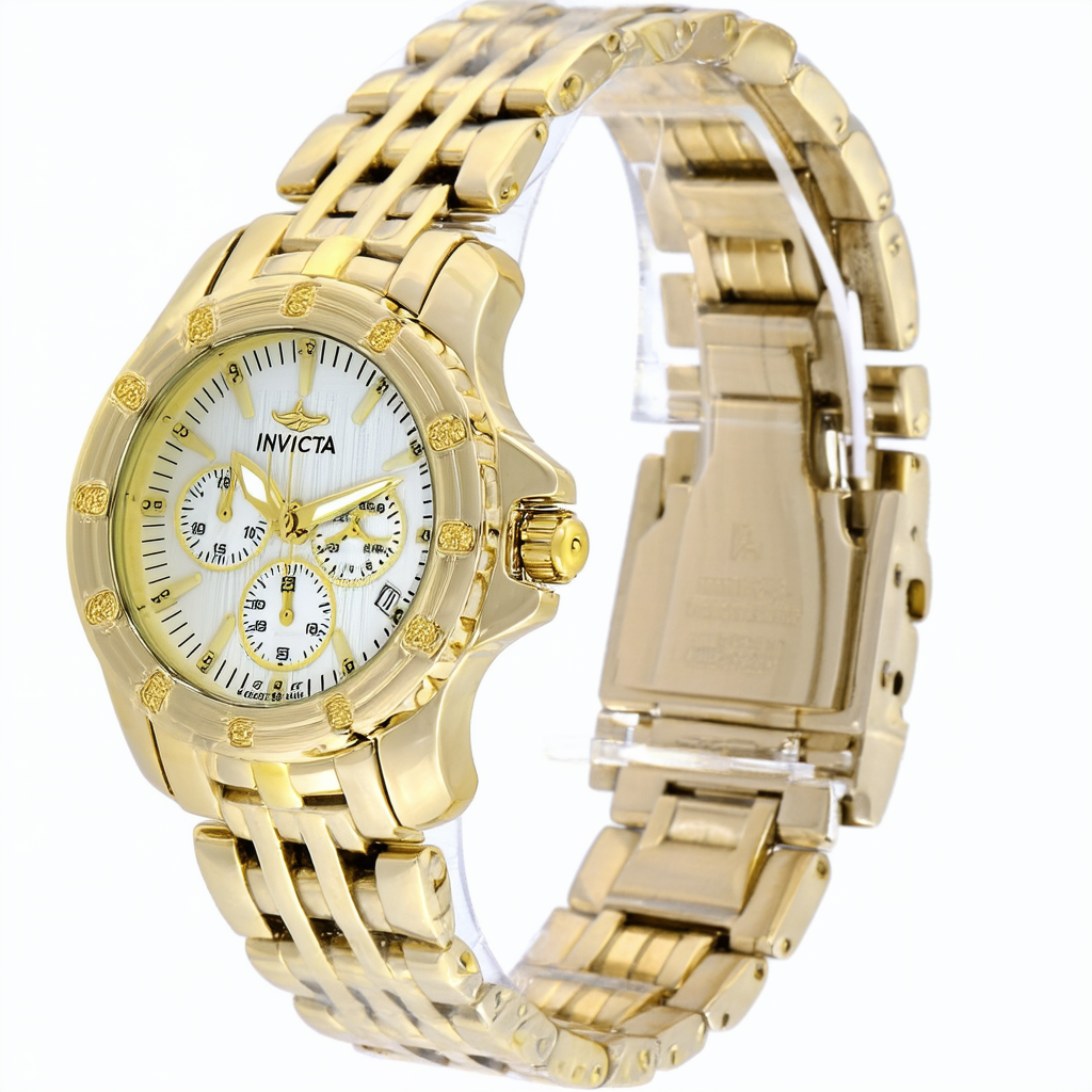 Invicta Women's Specialty Quartz Watch with Stainless Steel Strap, Gold, 22 (Model: 38619)