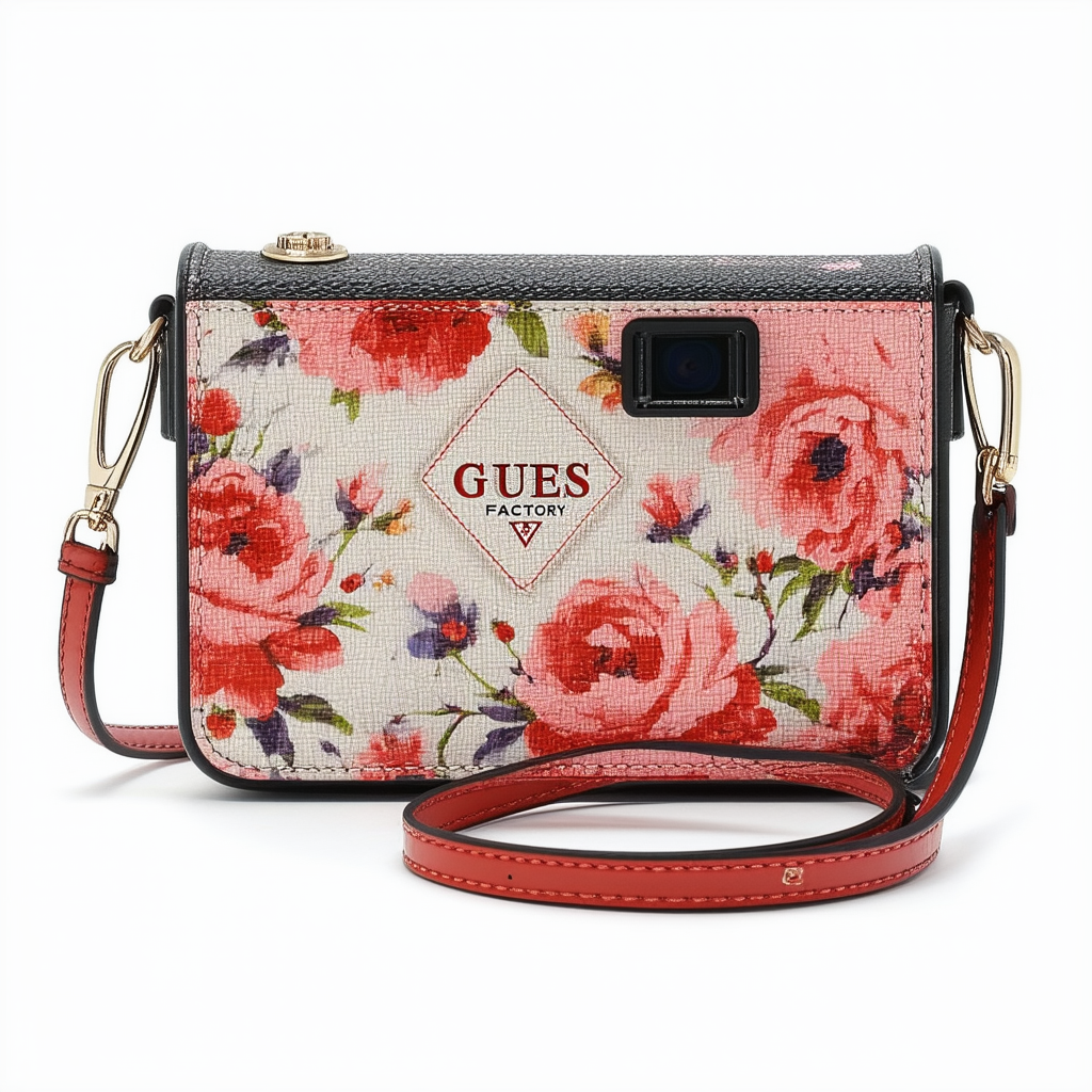 GUESS Factory Liza Floral Camera Crossbody