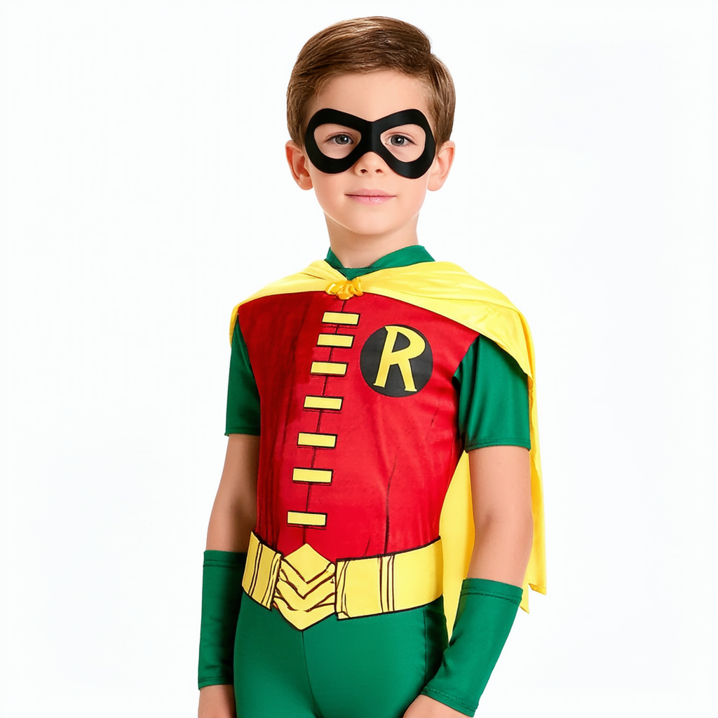 Rubie's Boy's DC Comics Deluxe Robin Costume, Medium