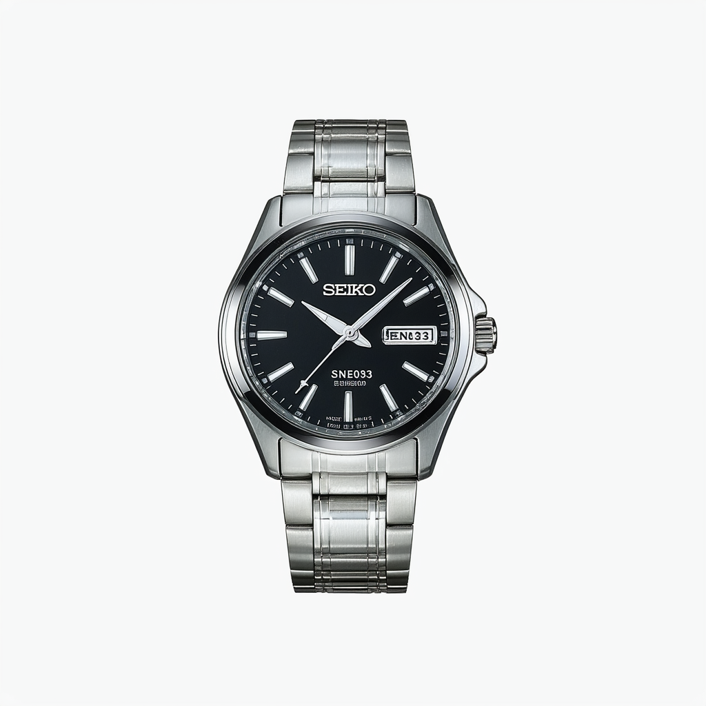 Seiko Men's SNE093 Stainless Steel Solar Watch