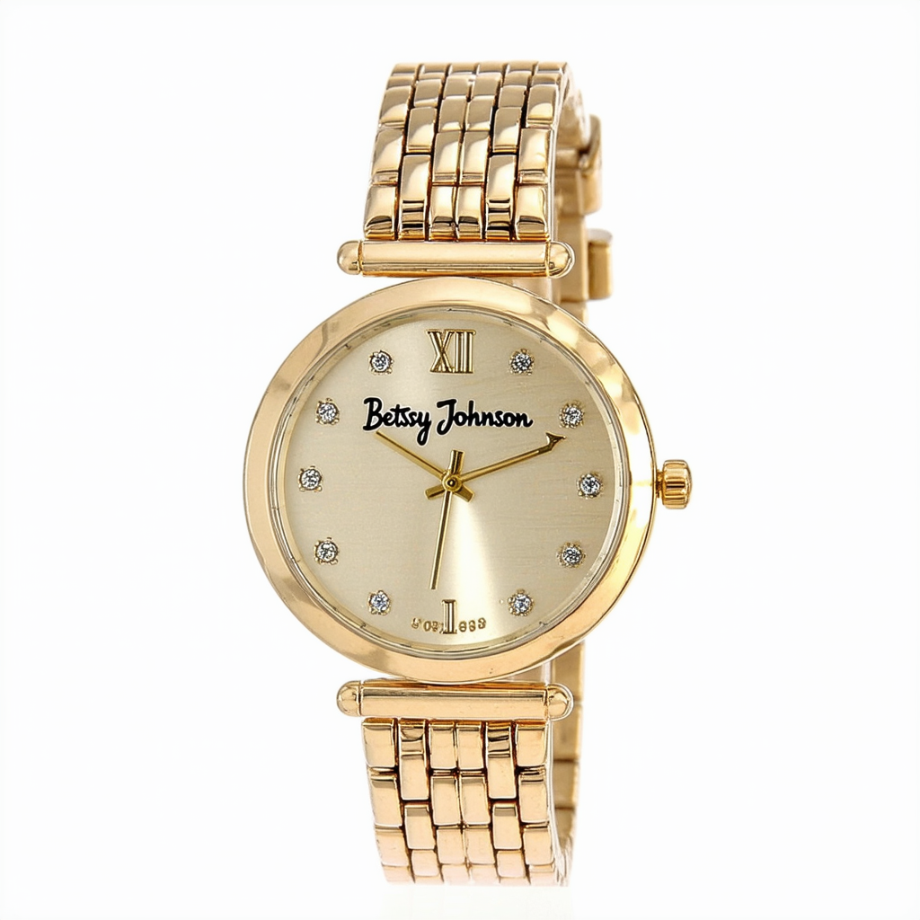 Betsey Johnson Women's BJ00358-02 Gold Watch