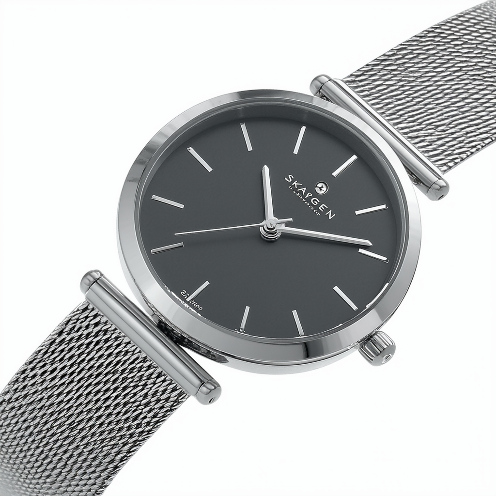 Skagen Women's SKW2224 Leonora Quartz Three-Hand Stainless Steel Gray Watch