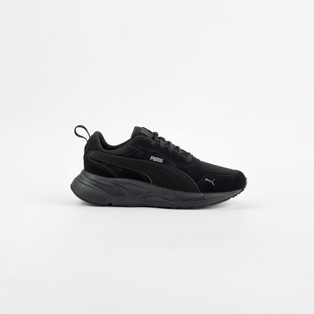 PUMA 359128-01 Men ST Runner Suede Black/Black