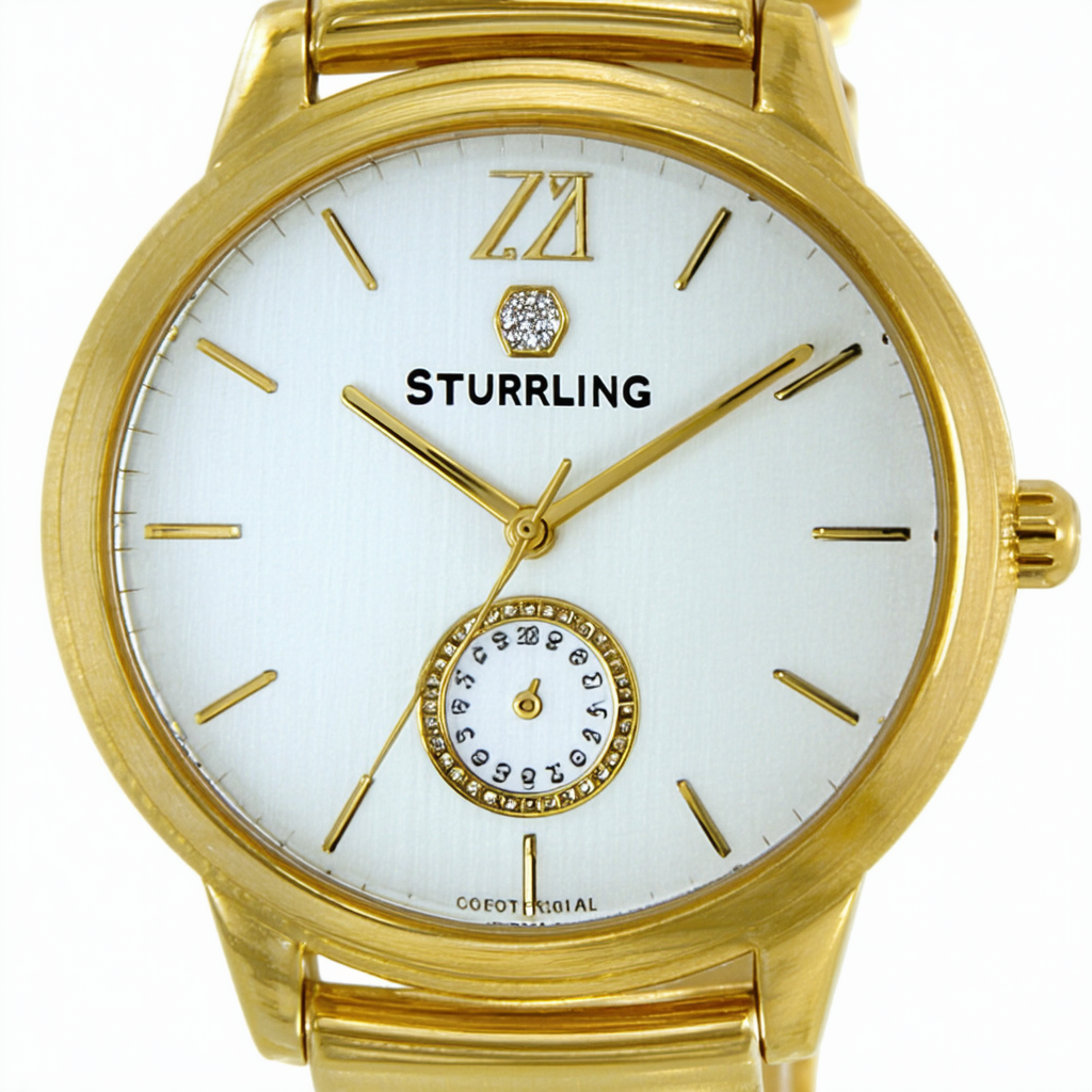 Stuhrling Original Women's 565L.02 Ascot Variance Swiss Quartz Gold-Tone Watch