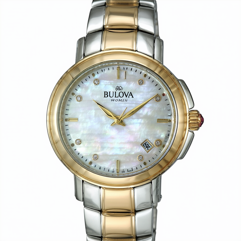 Bulova Women's 98L002 Two-Tone Mother of Pearl Dial Watch