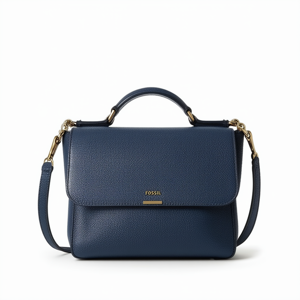 Fossil Rachel Satchel Navy Multi