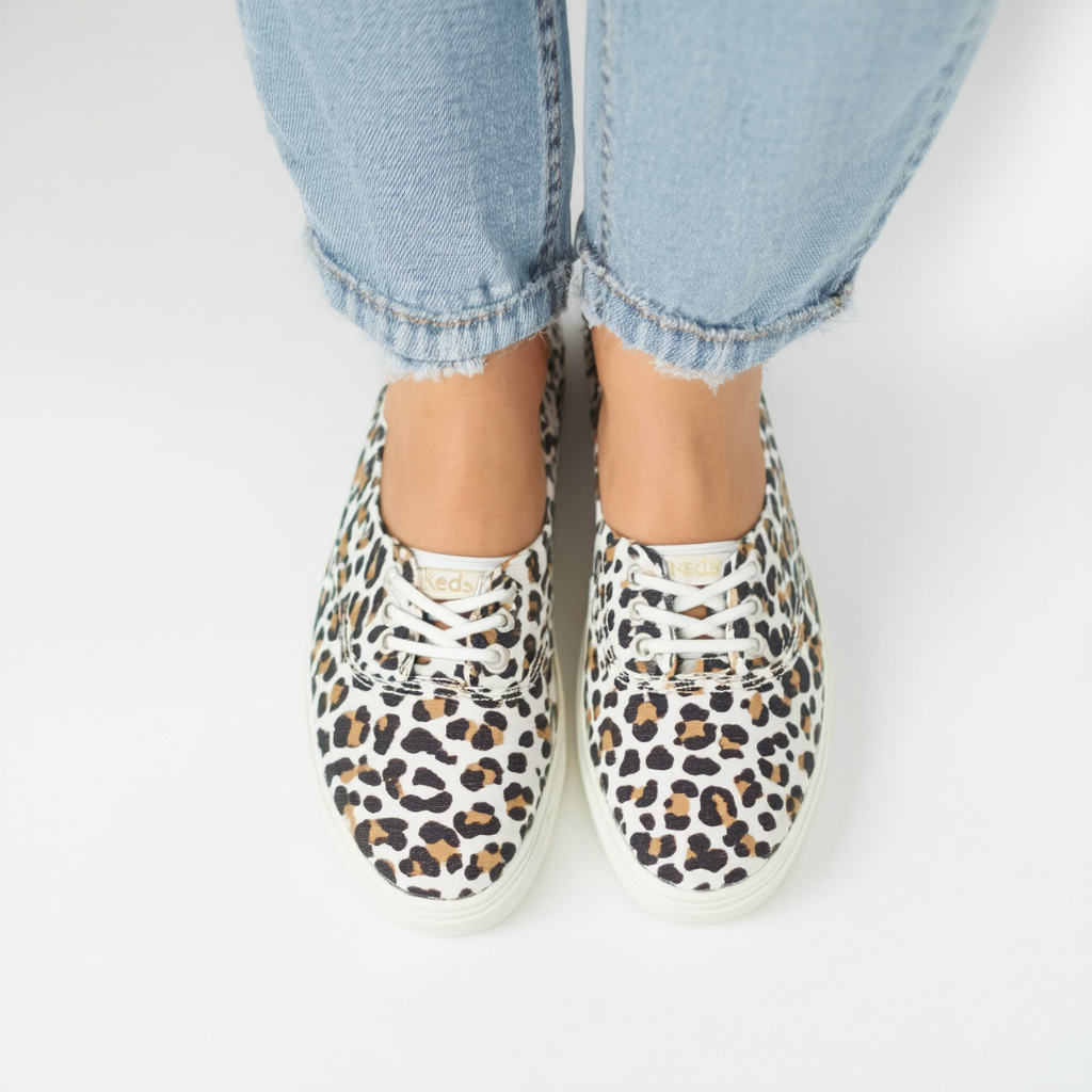 Keds Women's Darcy Slip Leopard Sneaker