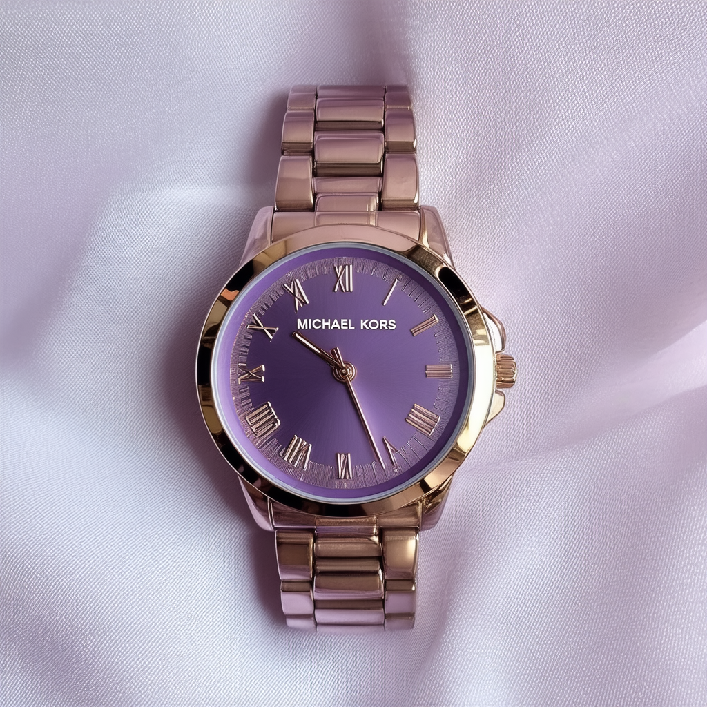 Michael Kors Women's MK3554 Darci Analog Display Quartz Purple Watch