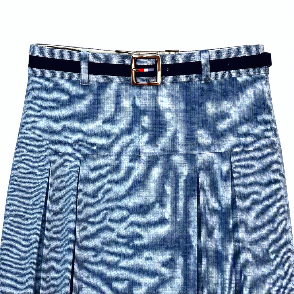 Tommy Hilfiger Women's Pleat Front Skirt with Buckle