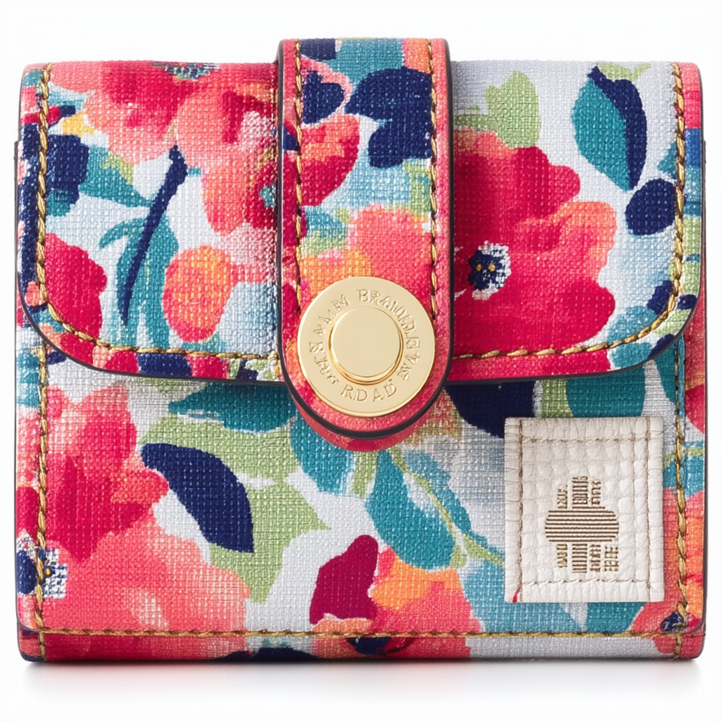 Vera Bradley Women's Performance Twill RFID Turnlock Wallet