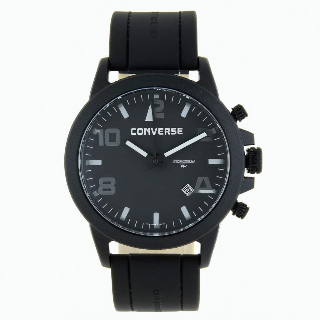 Converse Men's VR004075 Clocked Classic Analog and Doomsday Silicone Strap Watch