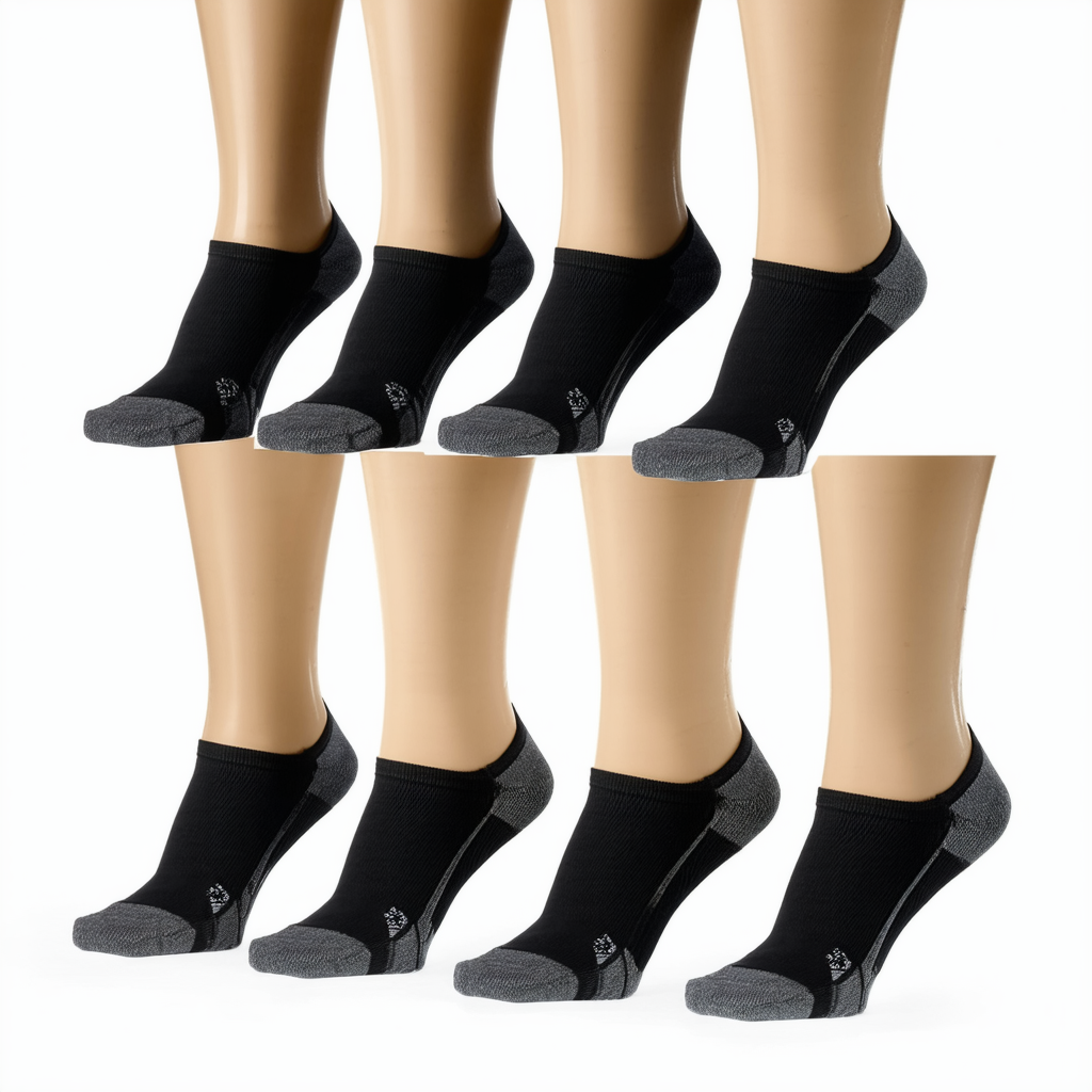 Reebok Women's Performance Athletic Quarter Sock 6-Pack, Black, 9-11