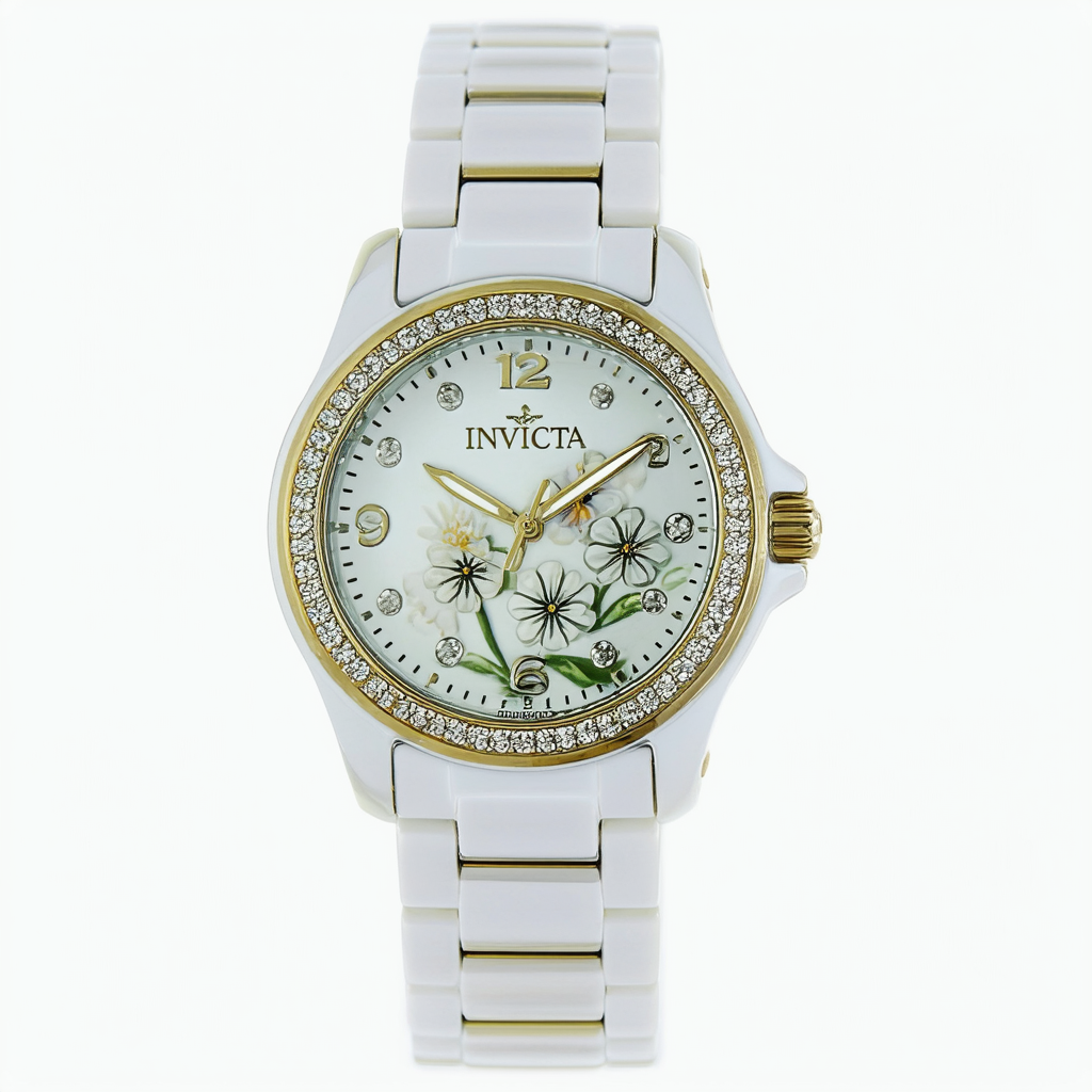 Invicta Women's 21381 Wildflower Analog Display Quartz White Watch