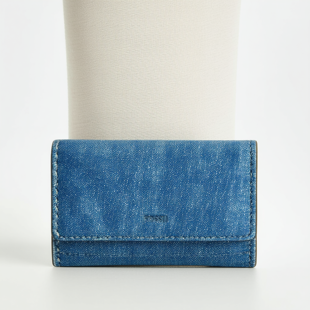 Fossil Fiona Mini Wallet, Faded Indigo