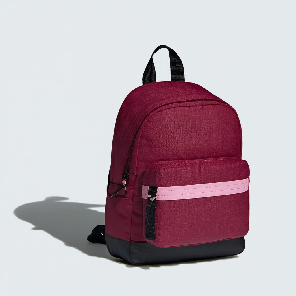 adidas Originals Women's Originals National Compact Backpack, Trace Maroon Pink/Black, One Size