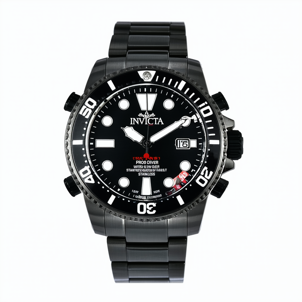 Invicta Men's 15445 Pro Diver Black Dial Stainless Steel Watch