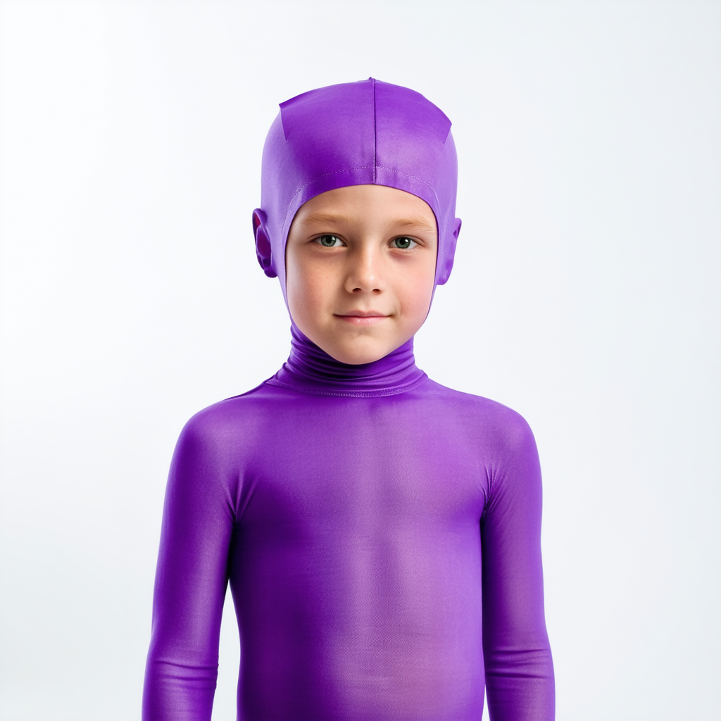 Purple 2nd Skin Kids Costume, Medium