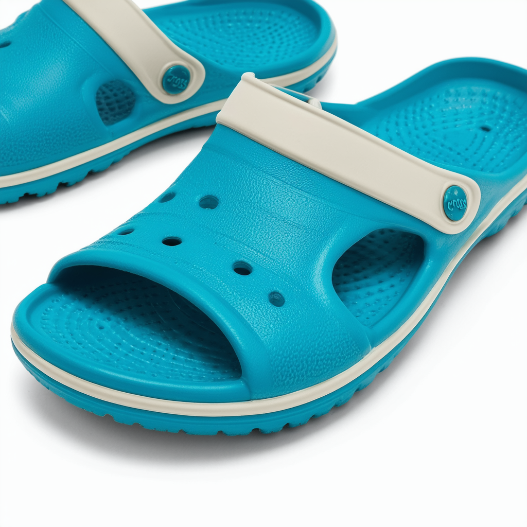 crocs Women's Huarache Flat, Ocean/Oyster, 10 M US