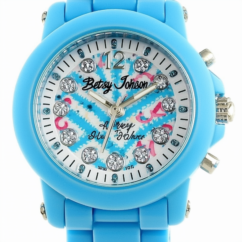 Betsey Johnson Women's BJ00496-33 Analog Display Quartz Blue Watch