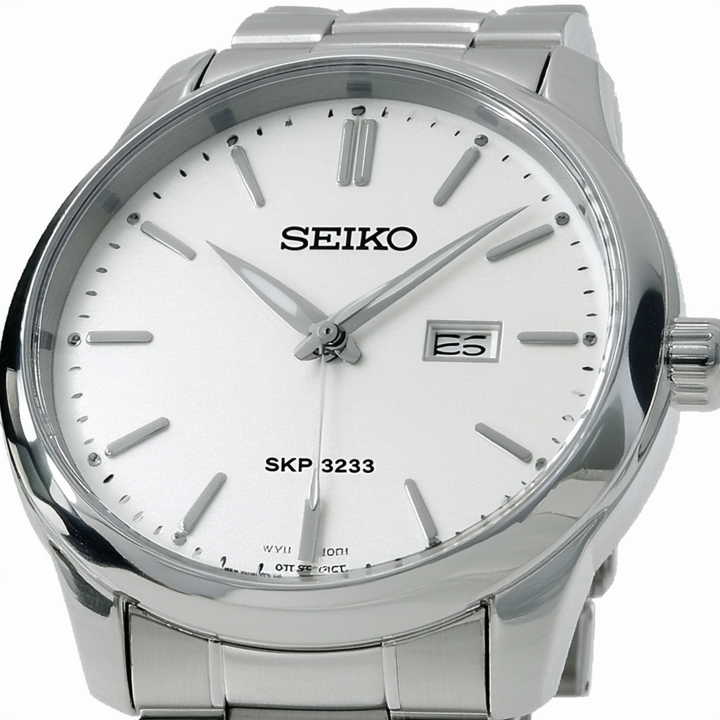 Seiko Men's SKP323 Dress Silver-Tone Watch